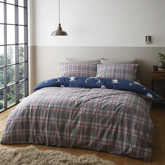 Stag Navy Bed Sheet Set