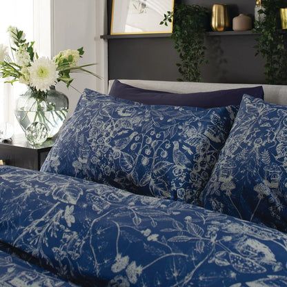 Secret Garden Navy Bed Sheet Set