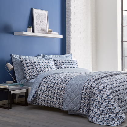 Jenkins Blue - B 500 - DUVET COVER SET - 100%COTTON