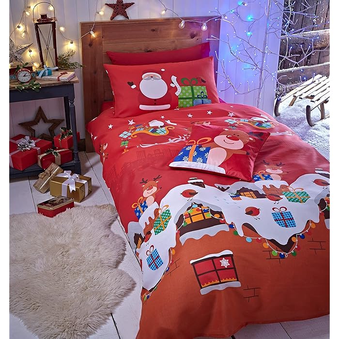 Santa's Christmas Single Duvet Cover Set