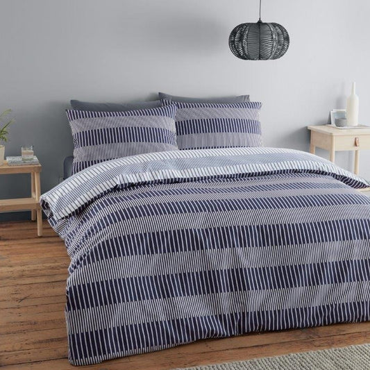 Lines Navy Comforter