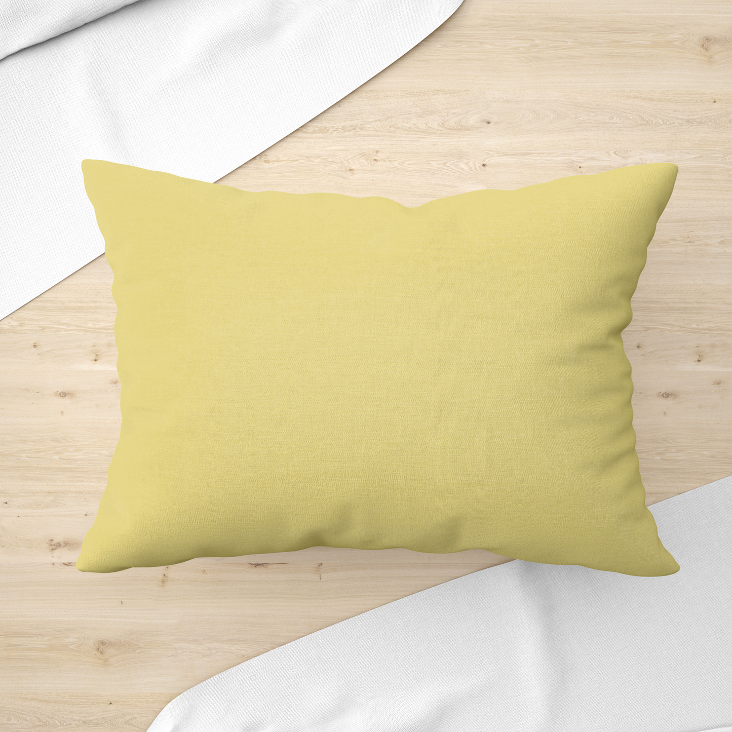 Plain Yellow Oxford Pillowcase Pair