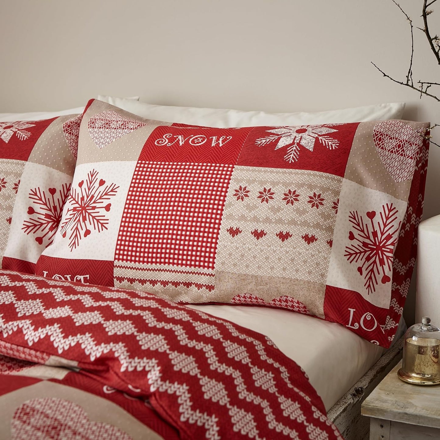 Let It Snow Reversible Duvet Cover Set