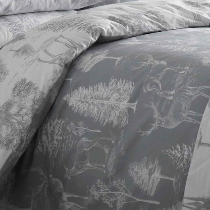 Stag Toile Duvet Cover Set - 100% Cotton