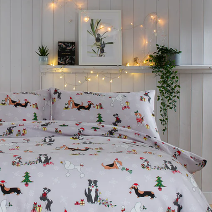 Christmas Dogs Duvet set