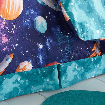 COSMIC PLANET DUVET COVER SET - 100 % Cotton