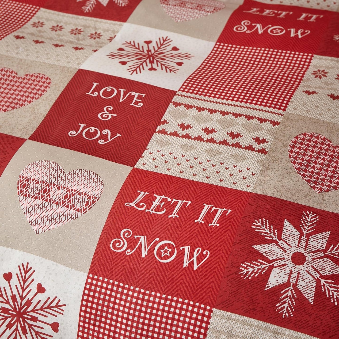 Let It Snow Reversible Duvet Cover Set