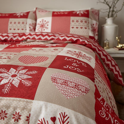 Let It Snow Reversible Duvet Cover Set