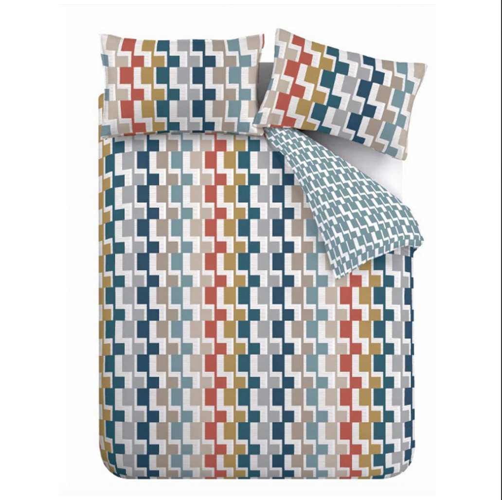 DAKOTA GEO DUVET SET - 100% Cotton