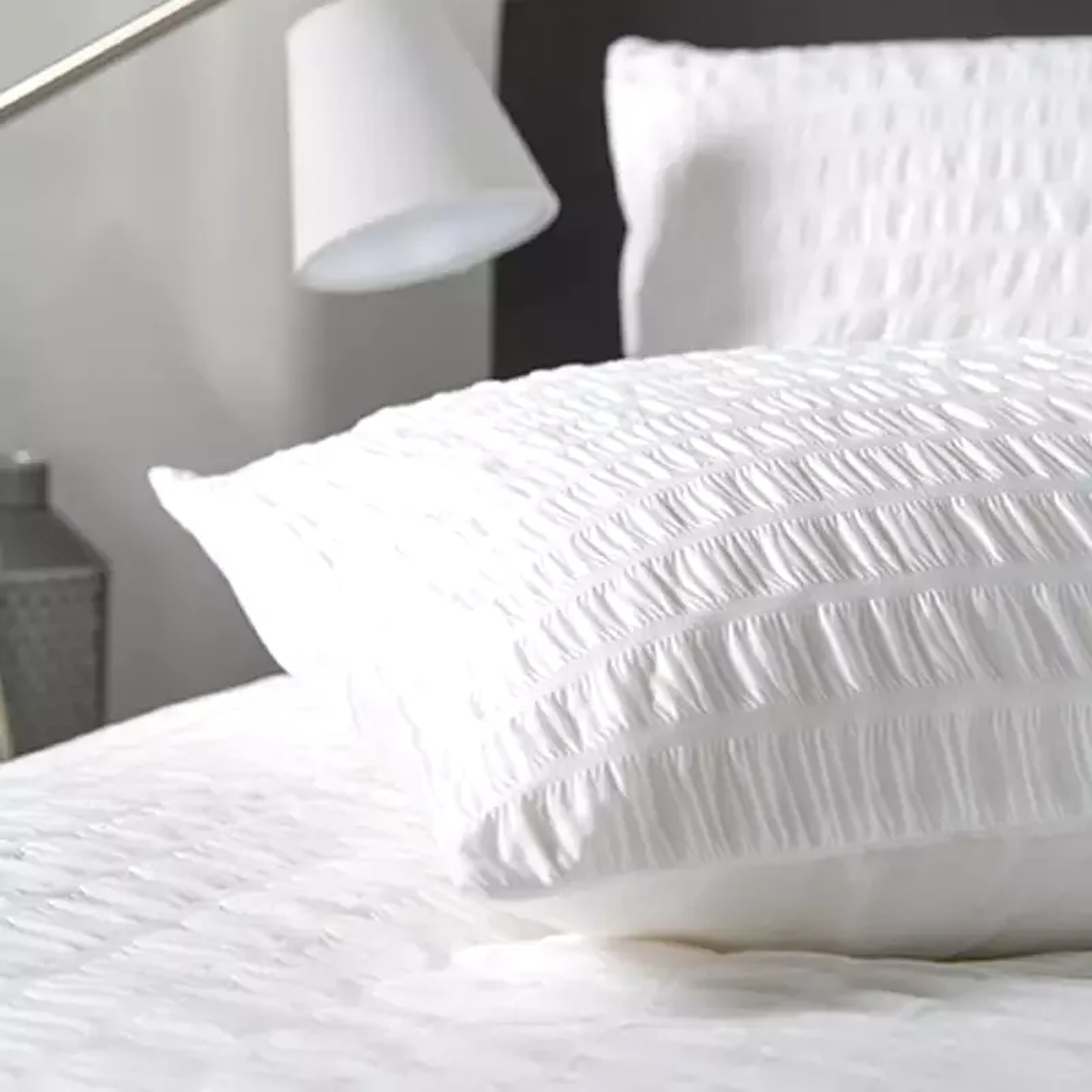 Stamford White Seersucker Duvet Cover