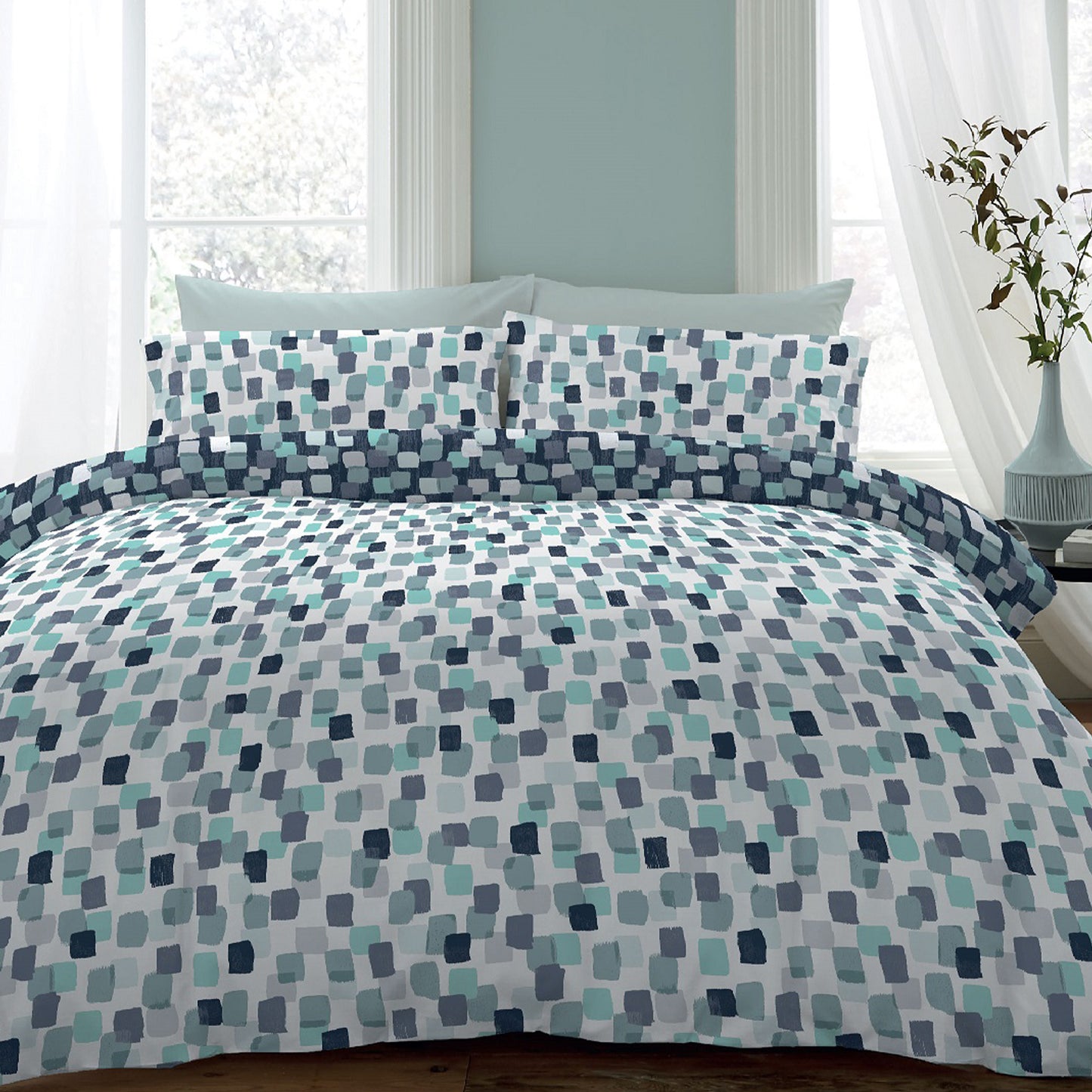 BIANCA Check Box Duvet Cover Set