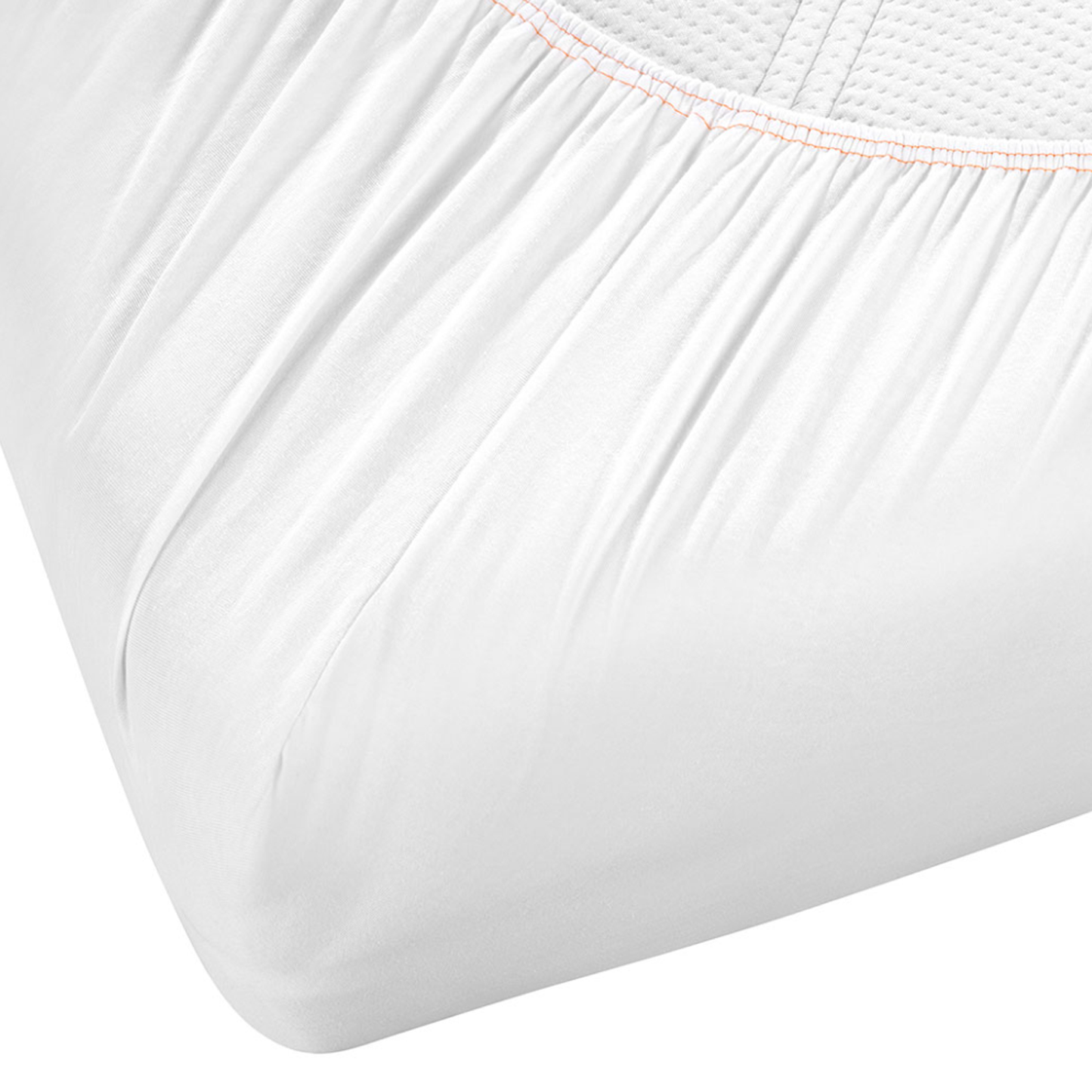 Plane White Jersey Fitted Sheet