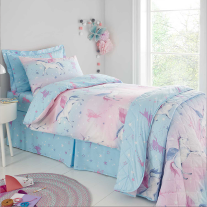 Fairy Unicorn Wishes Duvet Cover Set