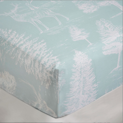 Stag Toile Fitted Sheet