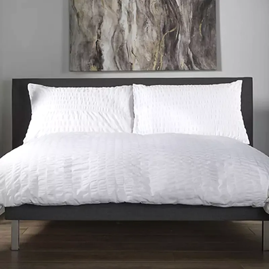 Stamford White Seersucker Duvet Cover