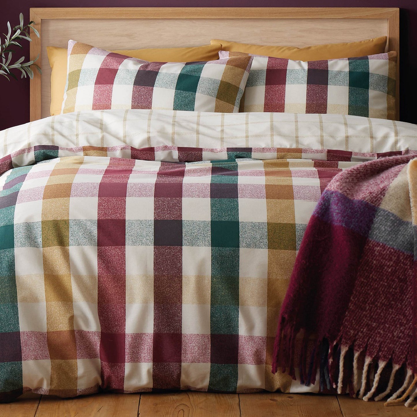 AUTUMN CHECK Duvet Cover Set