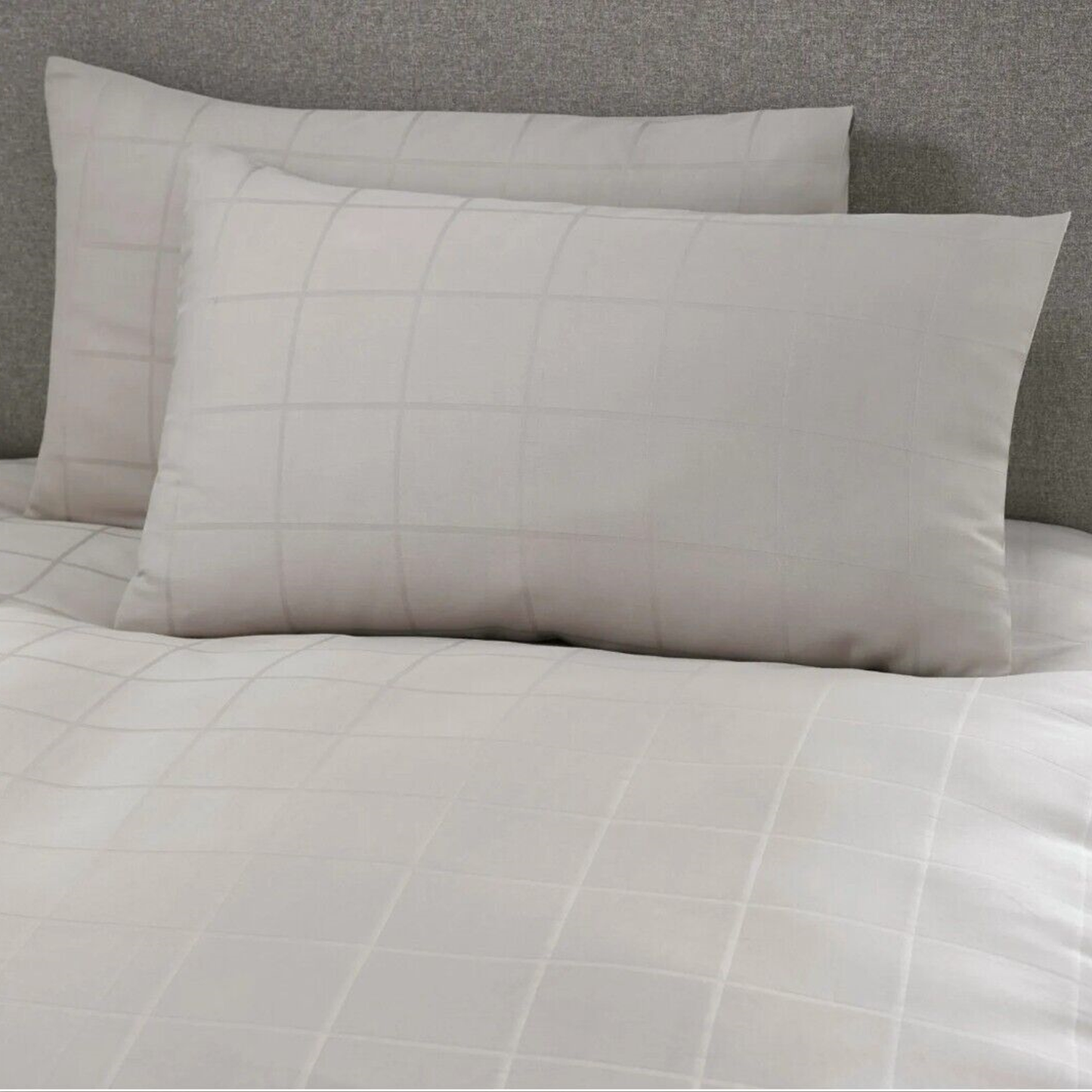 Woven Check Pillowcase Pair