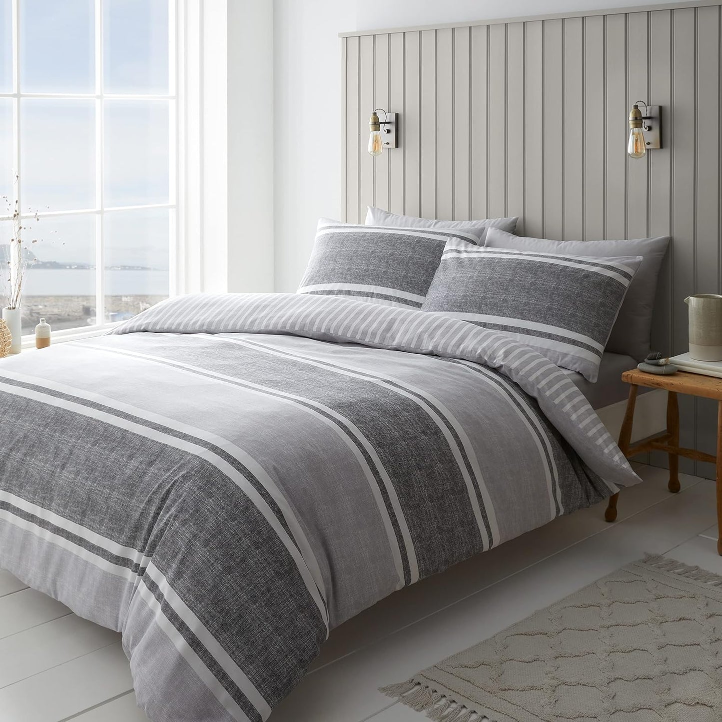 Textured Banded Stripe (Duvet Set)