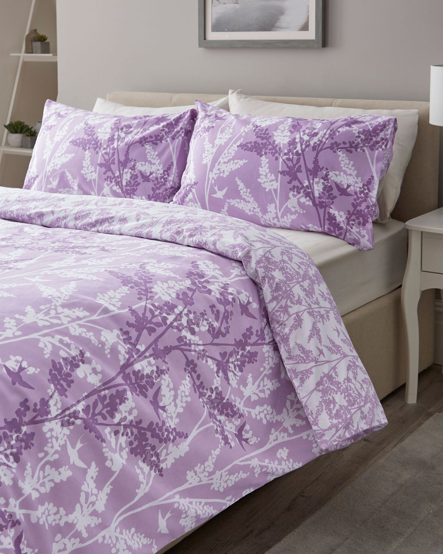 Leafy Trail Heather Duvet Cover Set