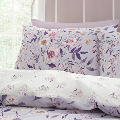 Isadora Floral Lilac Bed Sheet Set