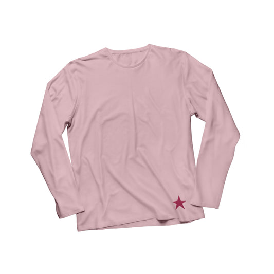 PINK WOMEN'S PRINTED CREW NECK TEE SHIRT