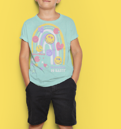 Smiley World Printed T-Shirt For kids