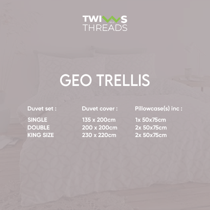 Geo Trellis - Duvet Cover