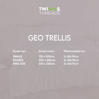 Geo Trellis - Duvet Cover