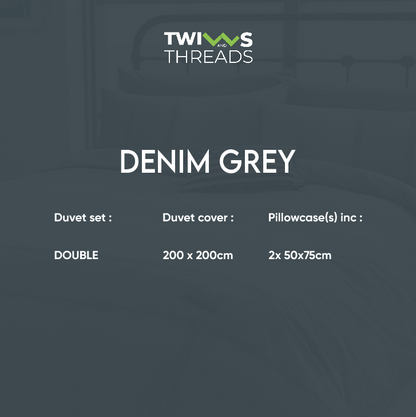 Denim Grey (Duvet Set)