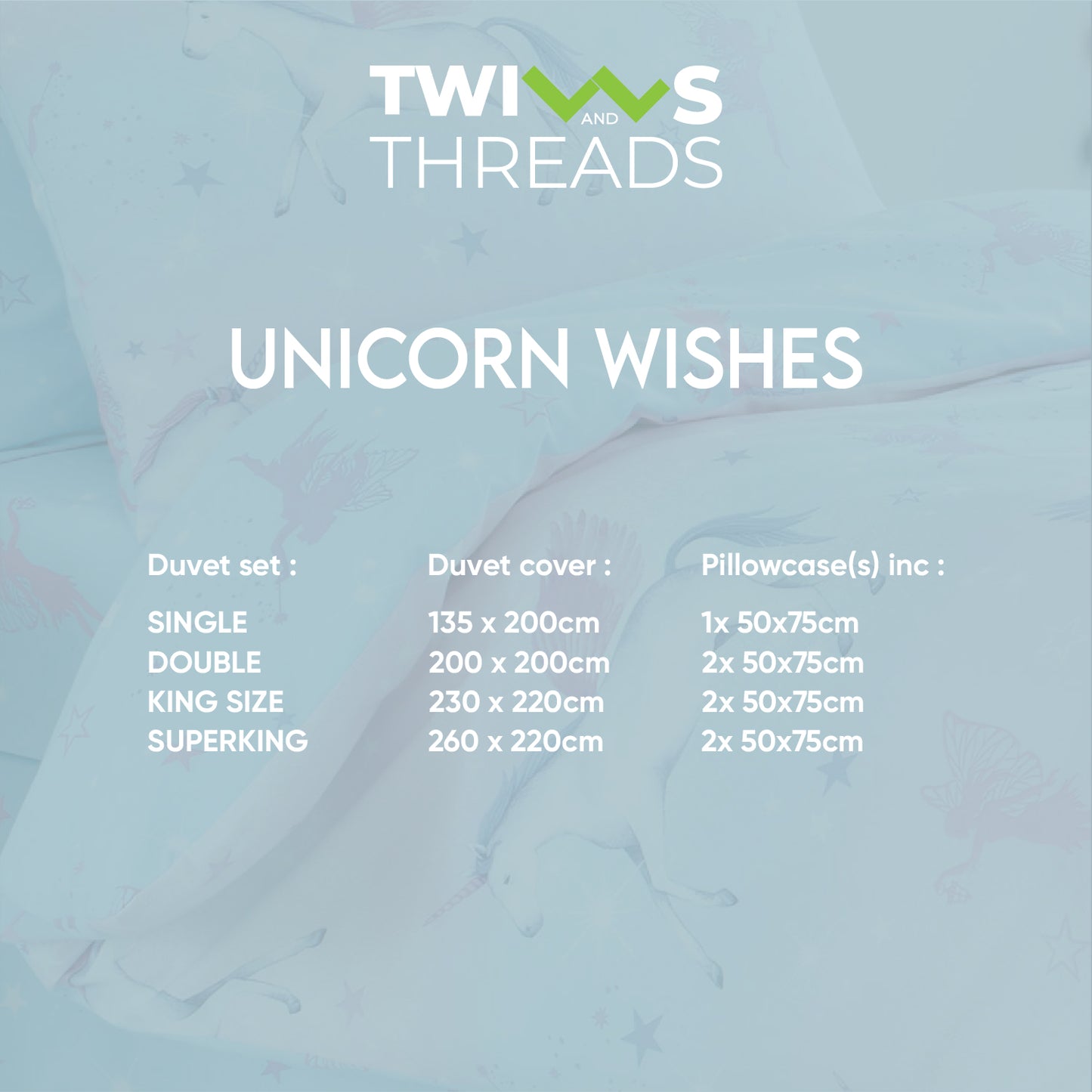 UNICORN WISHES DUVET COVER SET