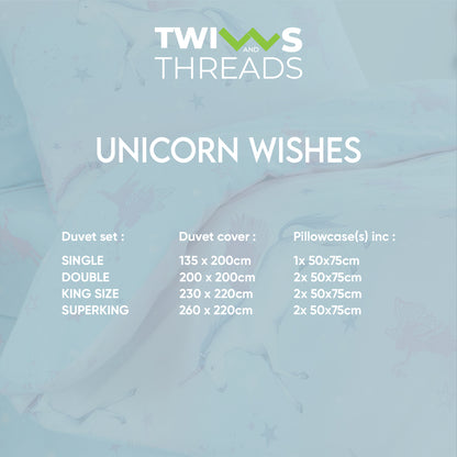 UNICORN WISHES DUVET COVER SET