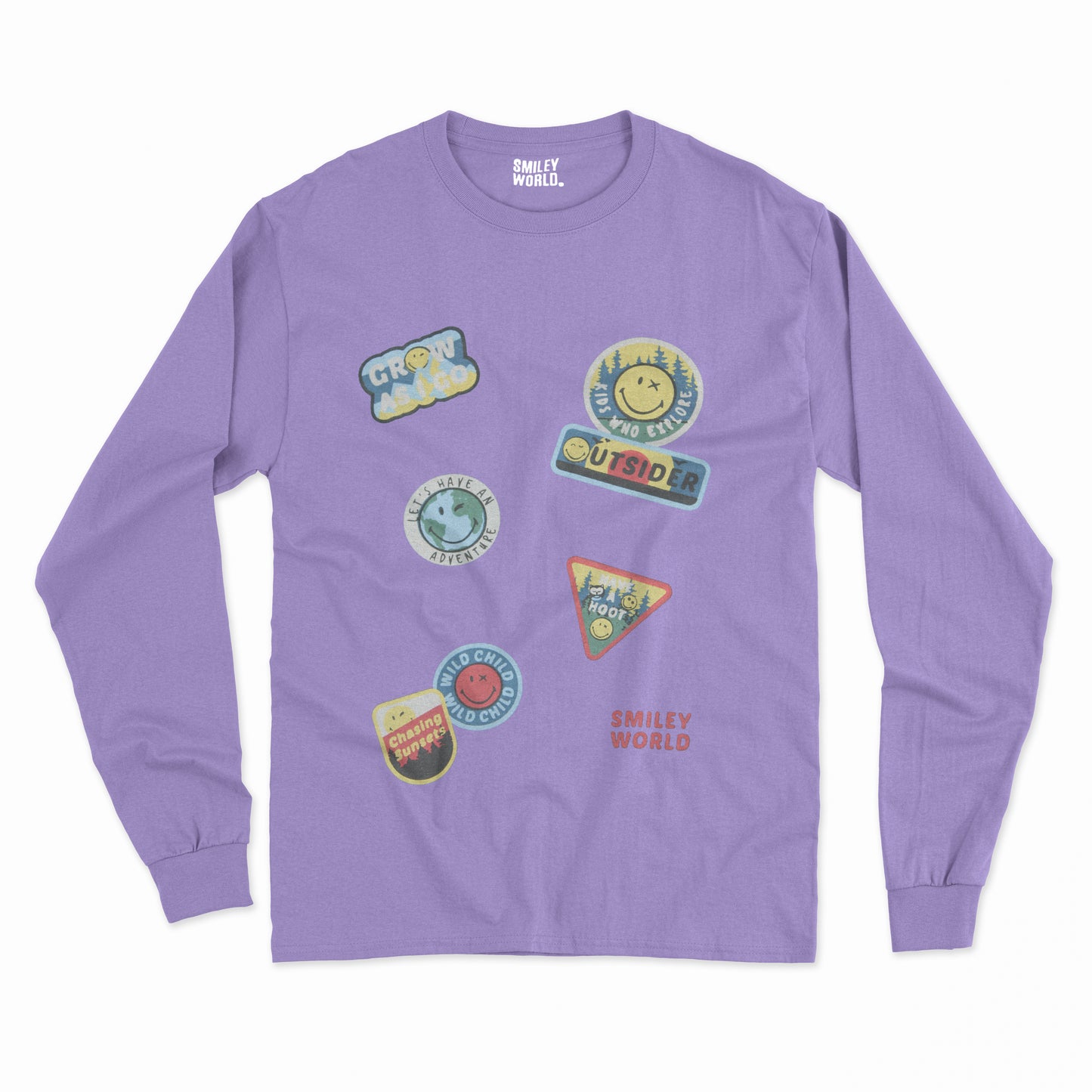 Smiley World Printed Full Sleeve T-Shirt For kids