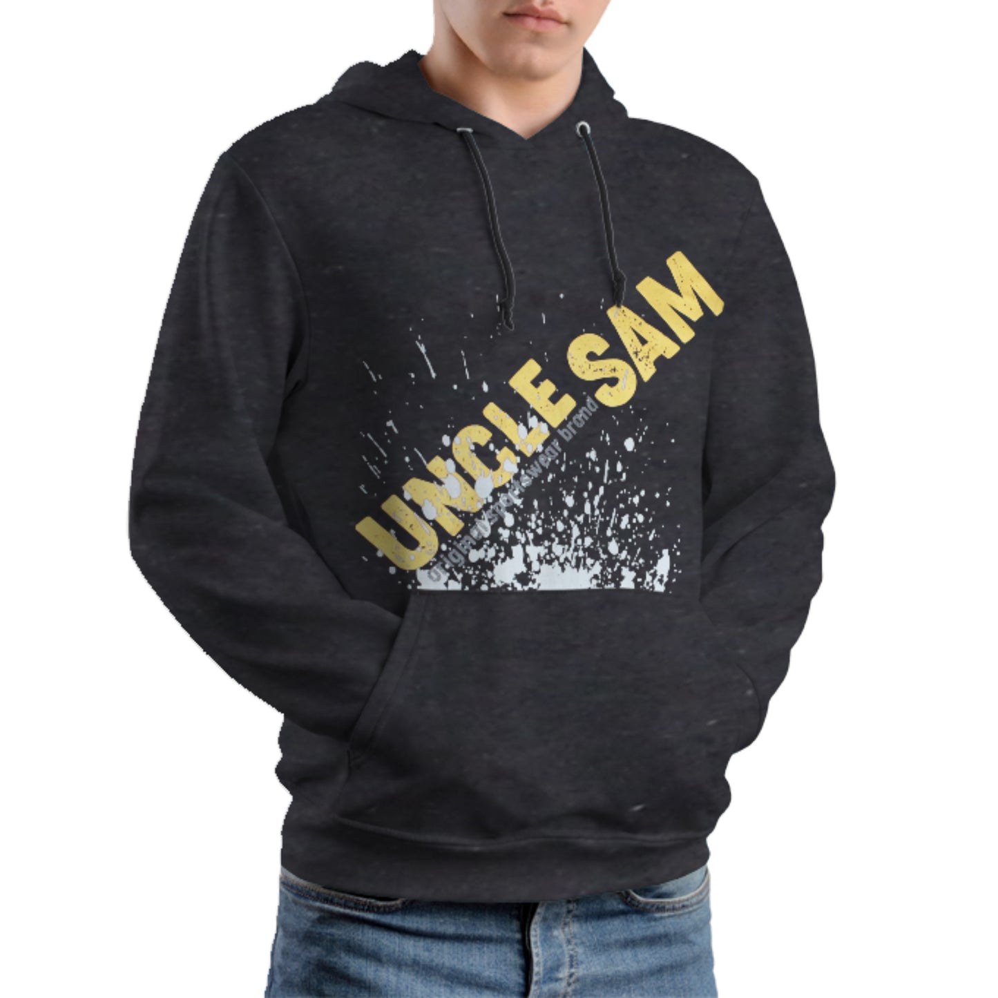 UNCLE SAM MEN'S PRINTED PULL OVER HOODIE