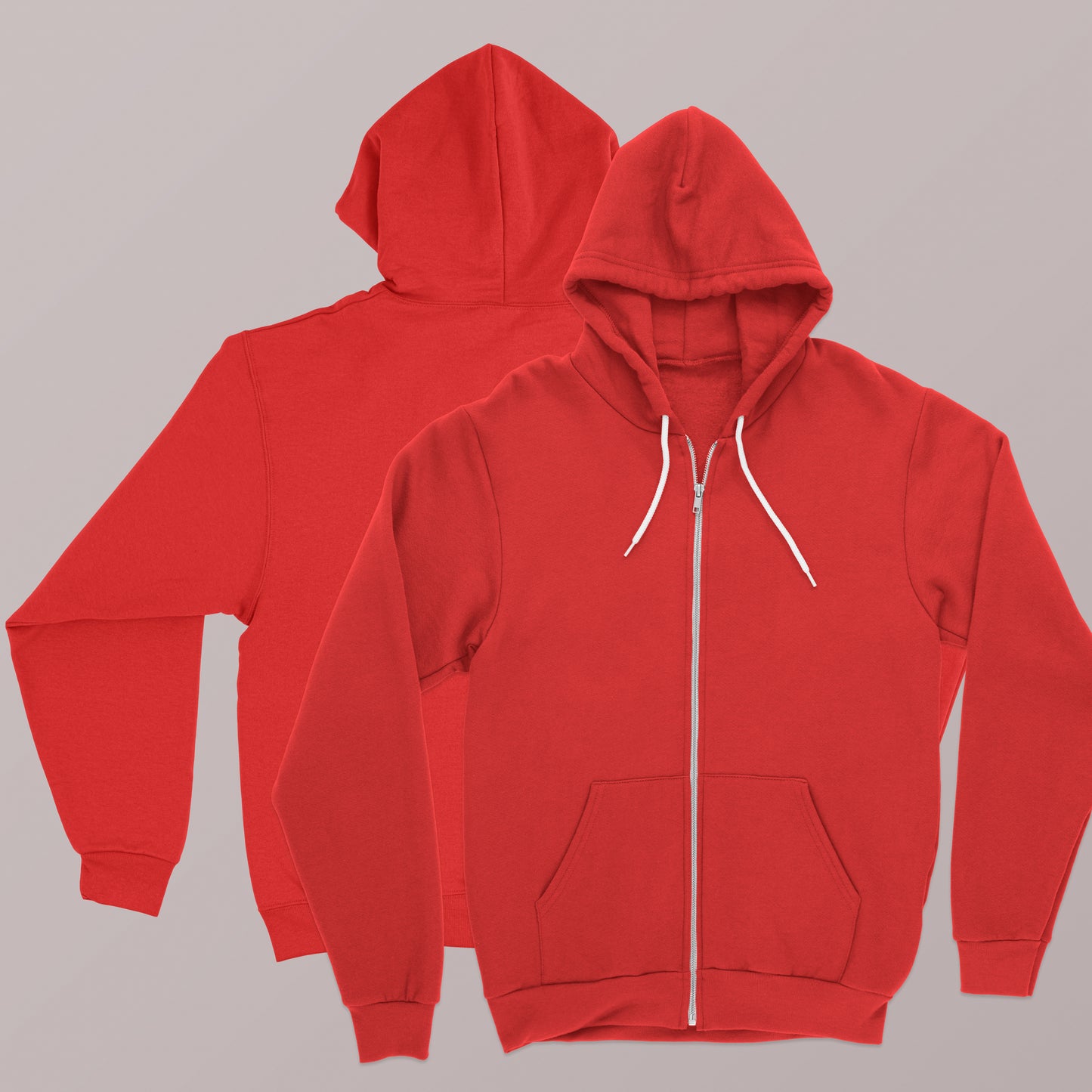 UNISEX FLEECE ZIPPER HOODIE