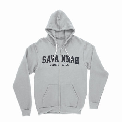 SAVANNAH UNISEX ZIPPER HOODIE