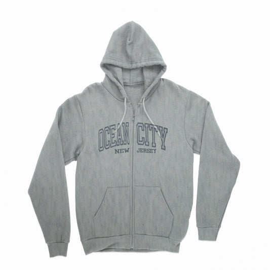 OCEAN CITY UNISEX ZIPPER HOODIE