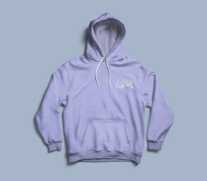 PURPLE PRINTED WOMEN'S PULL OVER HOODIE