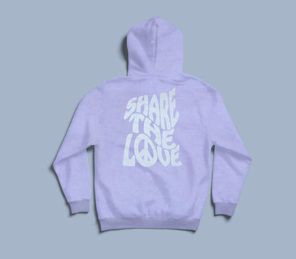 PURPLE PRINTED WOMEN'S PULL OVER HOODIE