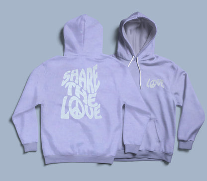 PURPLE PRINTED WOMEN'S PULL OVER HOODIE