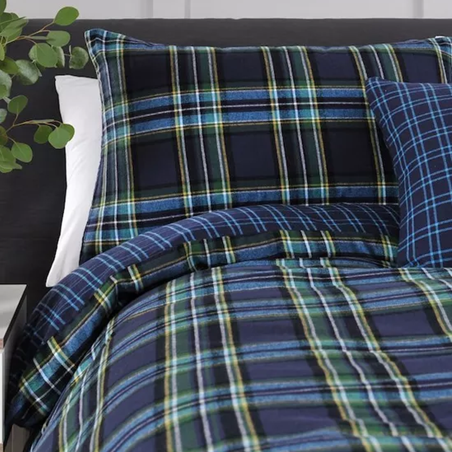 Willington Blue Tartan Brushed - B 500 - Duvet Cover Set - 100%Cotton