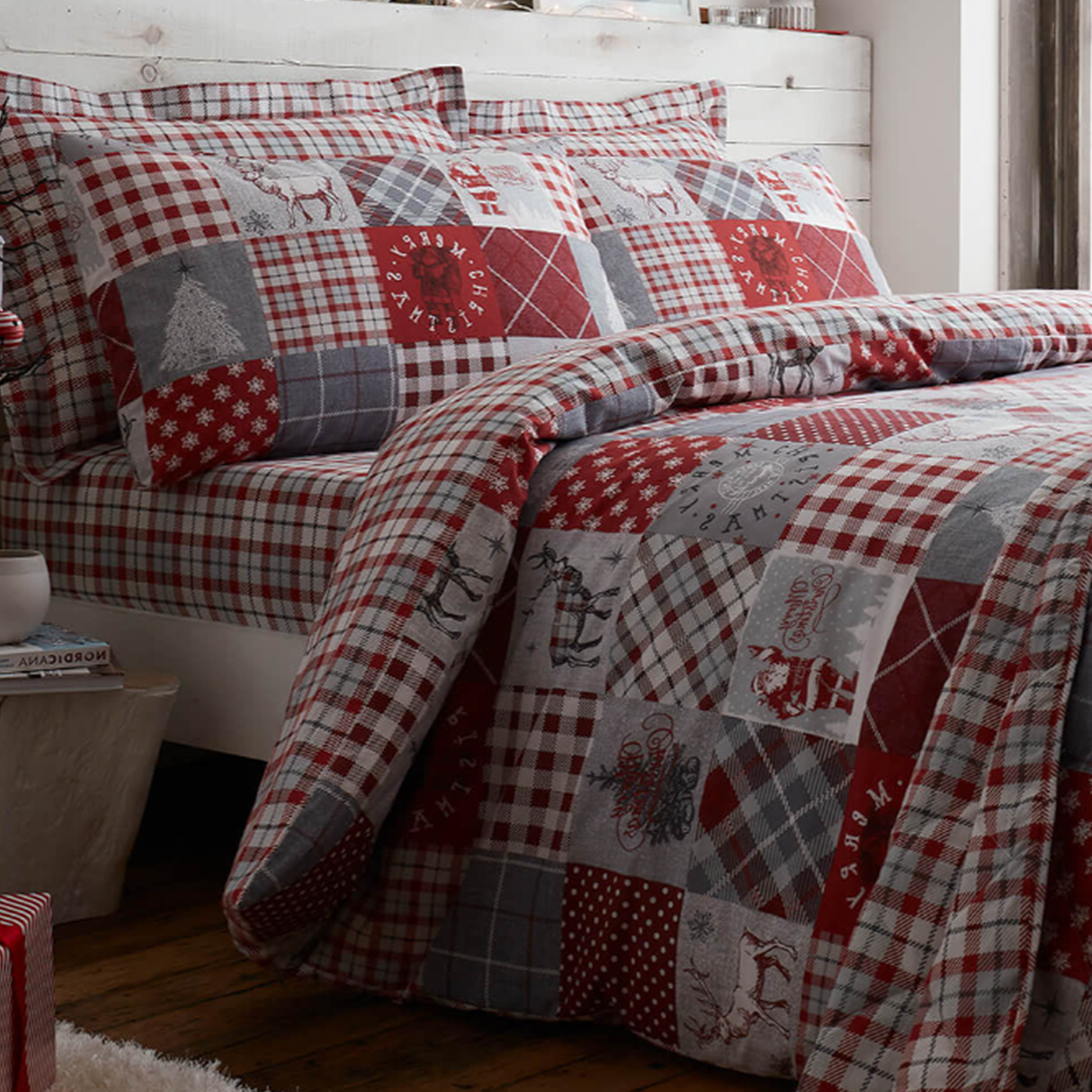 Patchwork Christmas - B 800 - Duvet Cover Set - 100% Cotton