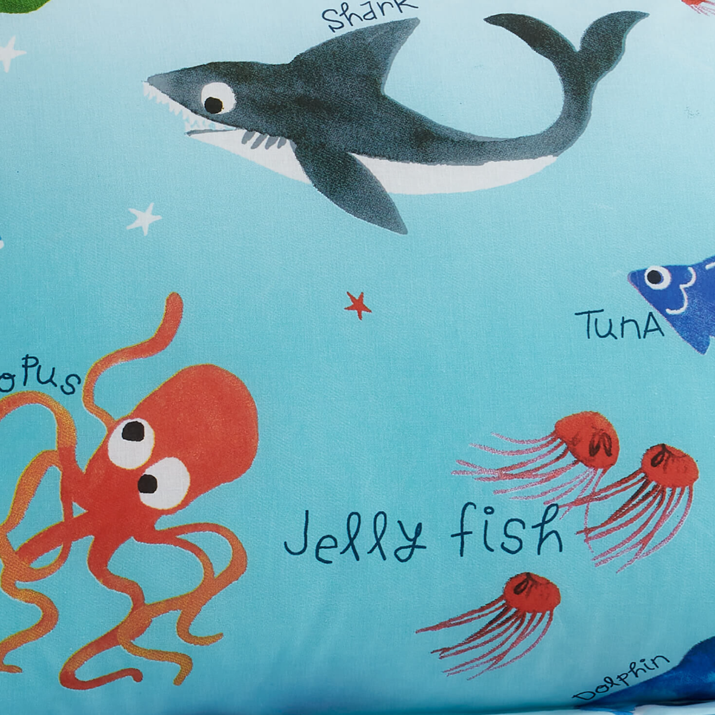 Shark Splash Blue - Duvet Cover Set - 100% Cotton