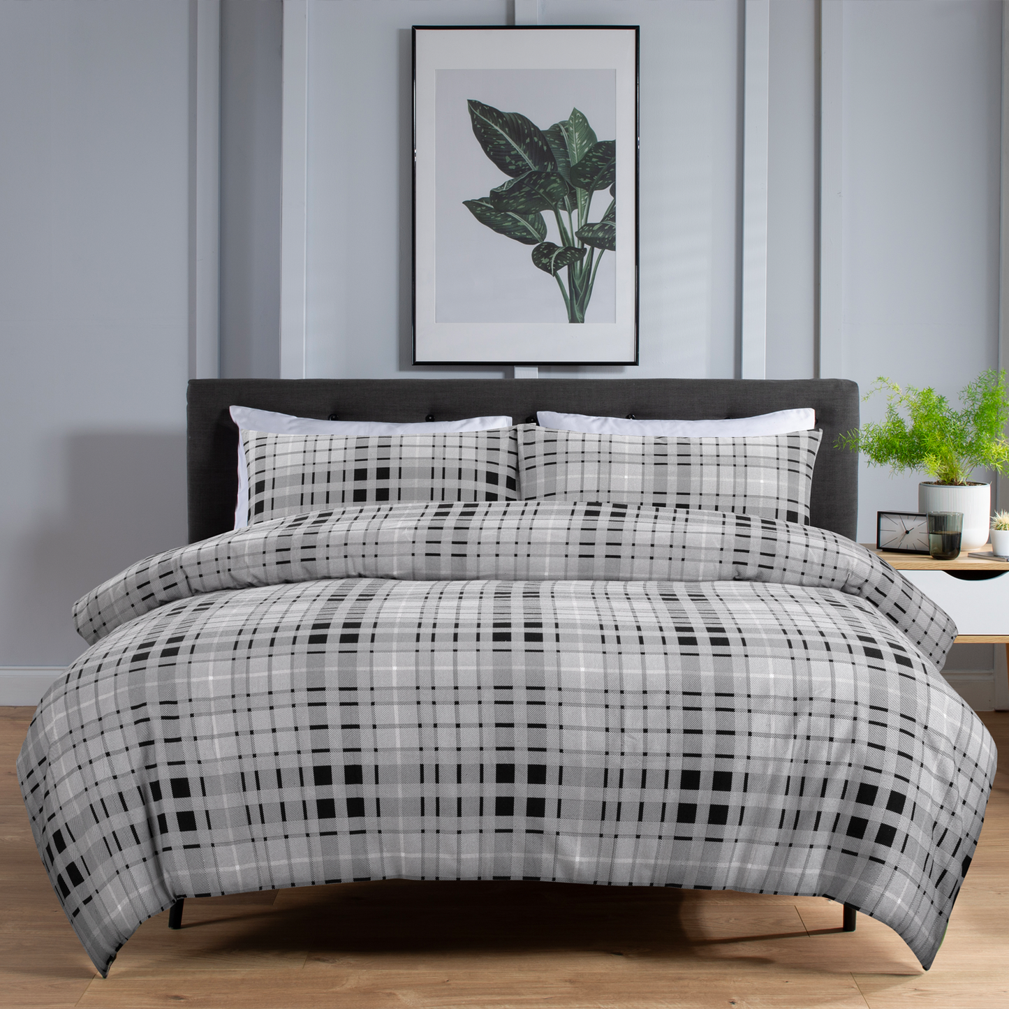 Buchanan Black White - B 500 - DUVET COVER SET - 100%COTTON