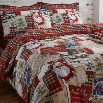 Patchwork Santa - B 800 - Duvet Cover Set - 100% Cotton