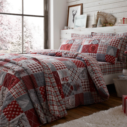 Patchwork Christmas - B 800 - Duvet Cover Set - 100% Cotton